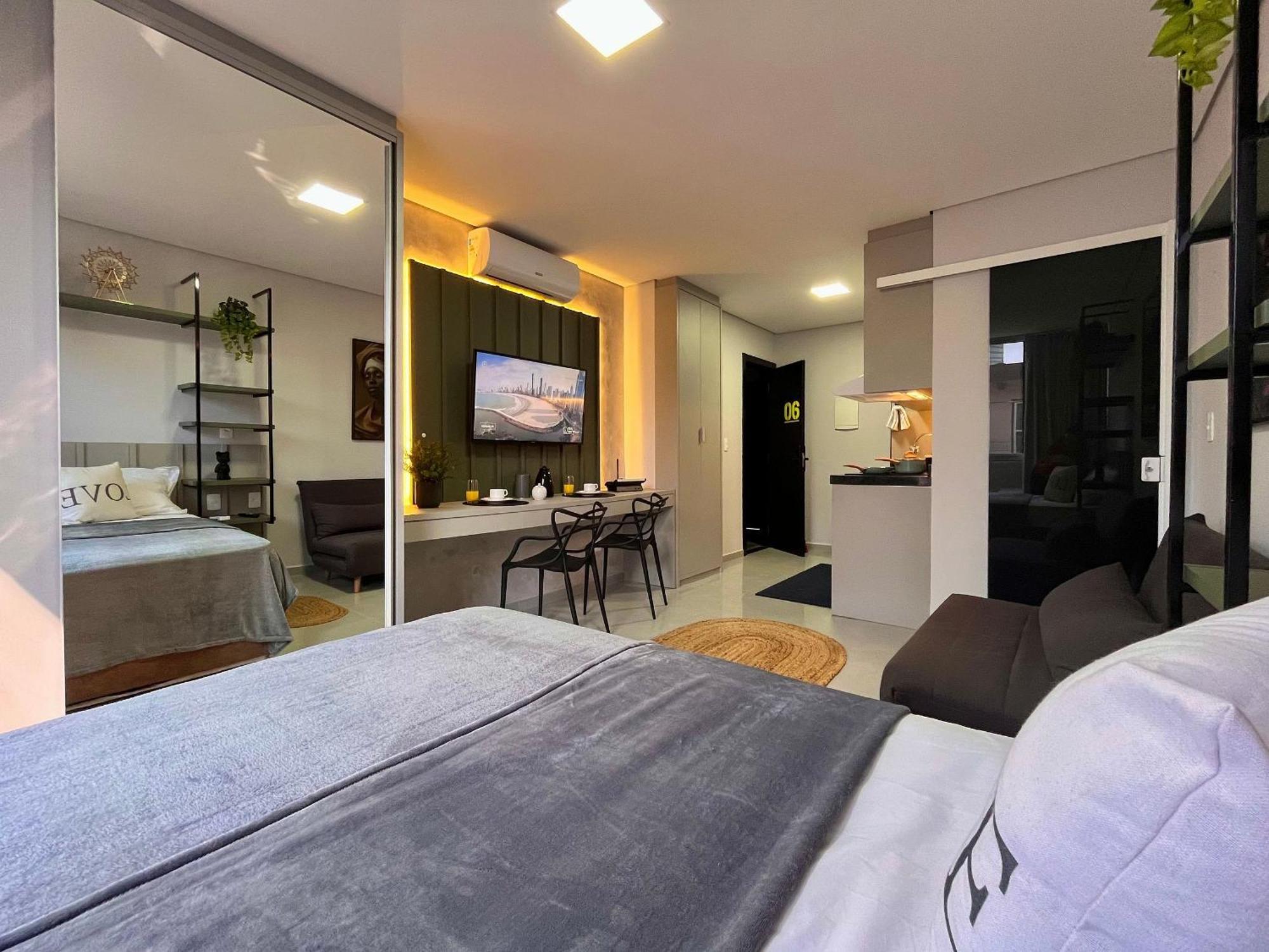 Apartment Curta!|191|loft Elegante & Confortavel Unipraias